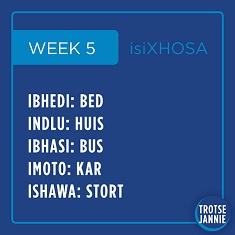isiXhosa: Week 5
