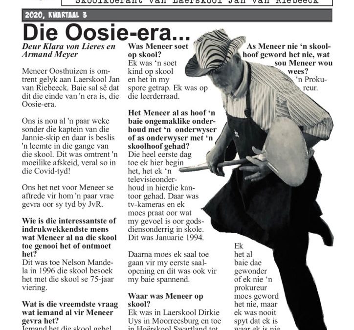 Die Suidooster 2020, Die Oosie uitgawe