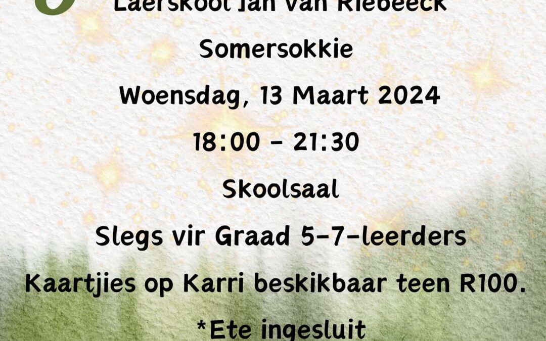 Somersokkie gr. 5-7: 13 Maart 2024