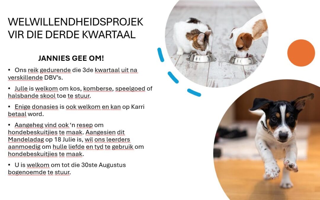 Welwillendheidsprojek Kwartaal 3 2024: DBV’s