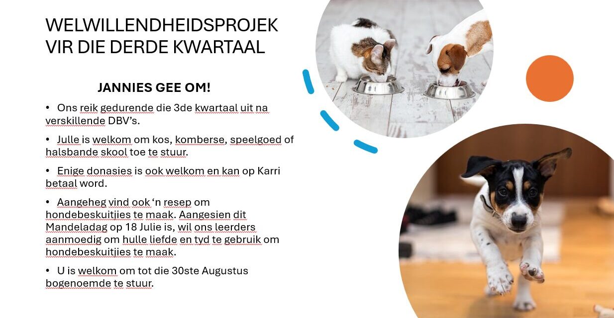 Welwillendheidsprojek Kwartaal 3 2024: DBV’s
