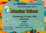 Jannies Talent: 25 September 2025