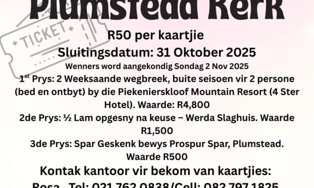 Plumstead Kerk: Lootjiekompetisie