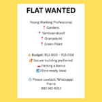 Flat Wanted