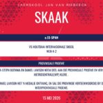 Skaakuitslae: 15 Mei 2026