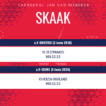 Skaakuitslae van 3-5 Junie 2026