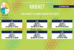 Krieketuitslae van 22-28 Oktober 2026